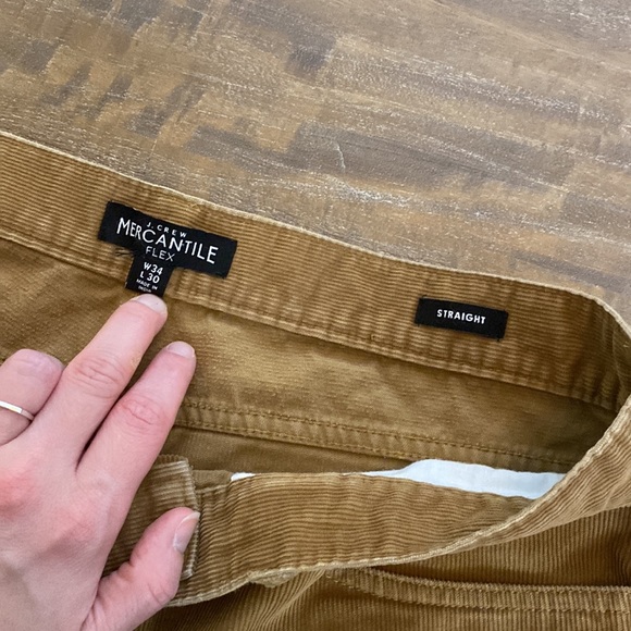 Men’s J. Crew Mercantile Straight-Fit Flex Corduroys, 34/30 - Picture 4 of 6